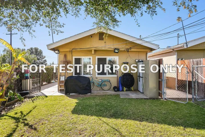 Demo/Test Data 2801-3 46th St, San Diego, Ca 92105