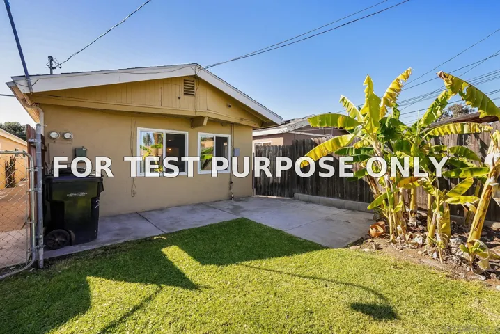 Demo/Test Data 2801-3 46th St, San Diego, Ca 92105