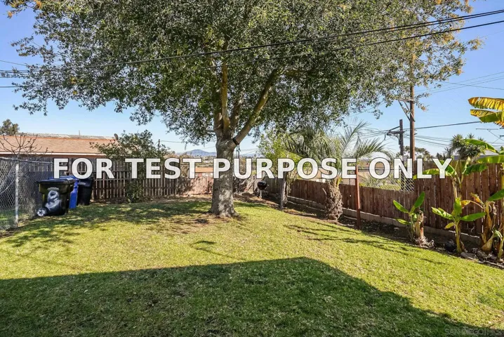 Demo/Test Data 2801-3 46th St, San Diego, Ca 92105