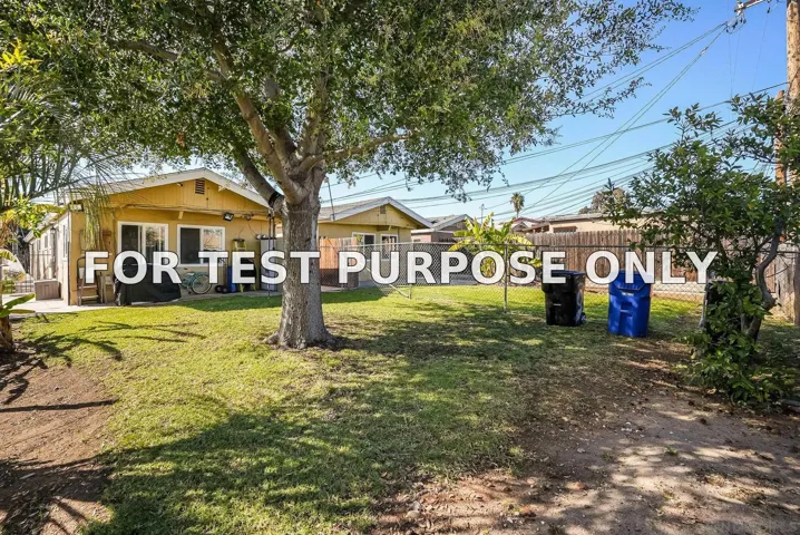 Demo/Test Data 2801-3 46th St, San Diego, Ca 92105
