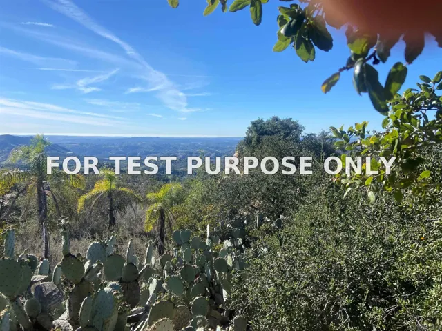 Demo/Test Data 0 Rainbow Heights Road Unit 24, Fallbrook, Ca 92028
