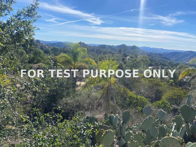 Demo/Test Data 0 Rainbow Heights Road Unit 24, Fallbrook, Ca 92028
