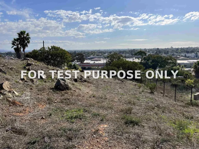 Demo/Test Data 7520 High St. Lot Unit 28, La Mesa, Ca 91941