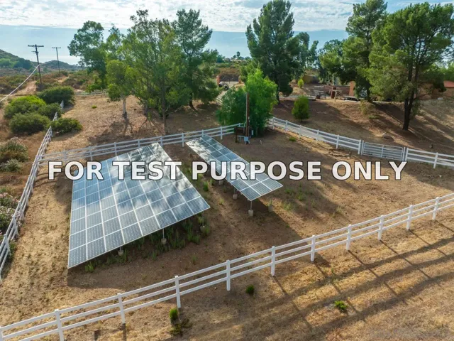 Demo/Test Data 15091 Chemise Creek Rd, Ramona, Ca 92065