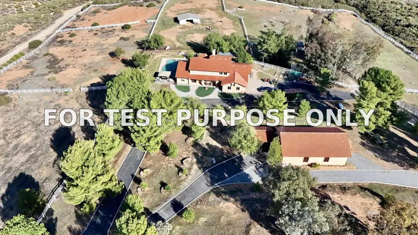 Demo/Test Data 15091 Chemise Creek Rd, Ramona, Ca 92065