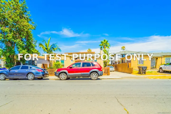 Demo/Test Data 4135-37 Chamoune Avenue, San Diego, Ca 92105