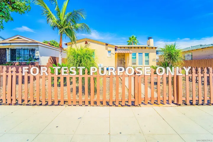 Demo/Test Data 4135-37 Chamoune Avenue, San Diego, Ca 92105