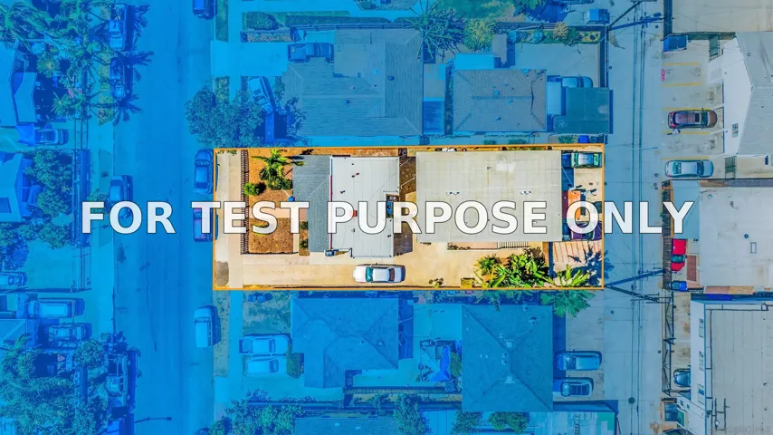 Demo/Test Data 4135-37 Chamoune Avenue, San Diego, Ca 92105