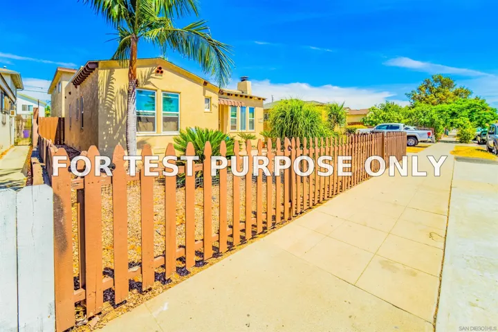 Demo/Test Data 4135-37 Chamoune Avenue, San Diego, Ca 92105