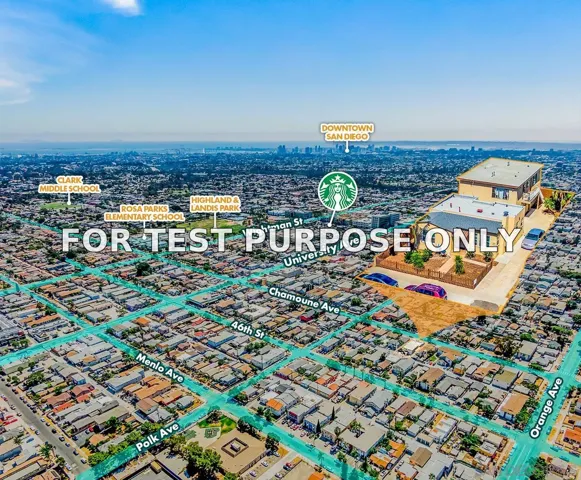 Demo/Test Data 4135-37 Chamoune Avenue, San Diego, Ca 92105
