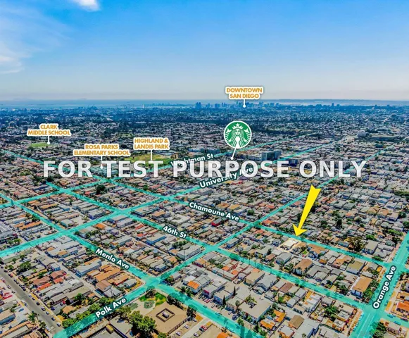Demo/Test Data 4135-37 Chamoune Avenue, San Diego, Ca 92105