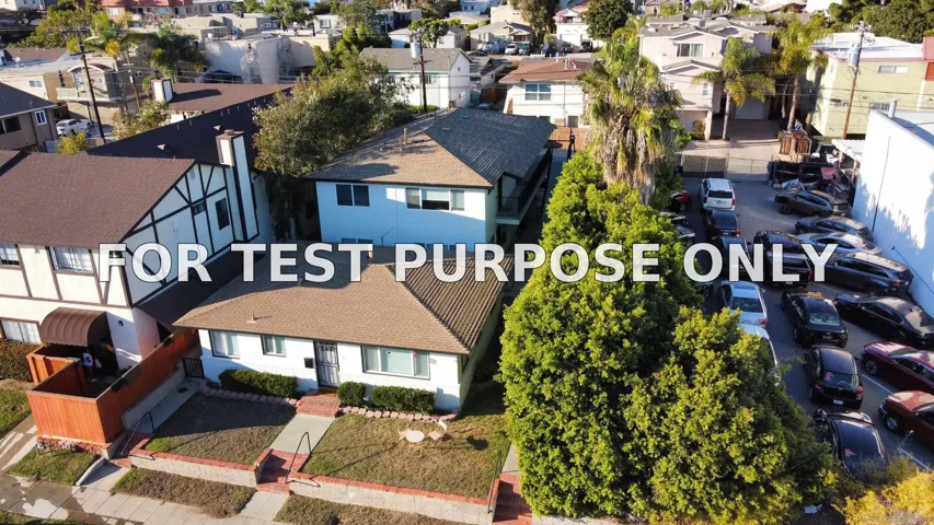 Demo/Test Data 2250-54 Garnet Ave, San Diego, Ca 92109