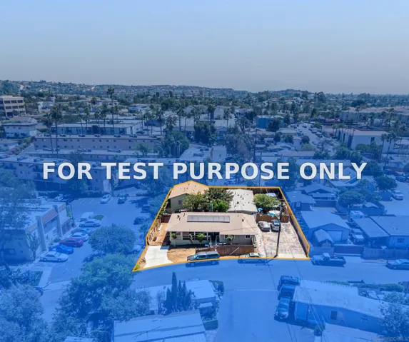 Demo/Test Data 7443-49 Colony Drive, La Mesa, Ca 91942