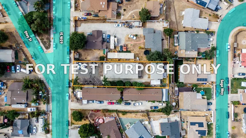 Demo/Test Data 673-75 65th Street, San Diego, Ca 92114