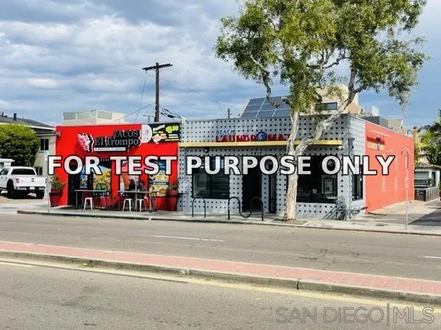 Demo/Test Data 3817-19 Mission Blvd, San Diego, Ca 92109