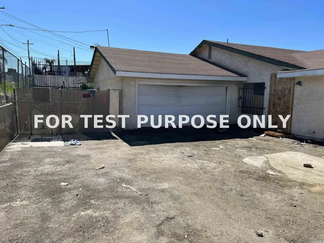 Demo/Test Data 729-731 Grand Ave, Spring Valley, Ca 91977