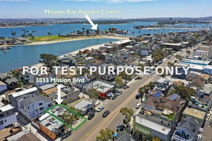 Demo/Test Data 3833 Mission Blvd, San Diego, Ca 92109