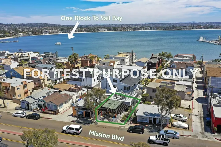 Demo/Test Data 3833 Mission Blvd, San Diego, Ca 92109