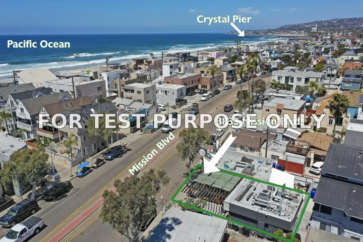 Demo/Test Data 3833 Mission Blvd, San Diego, Ca 92109