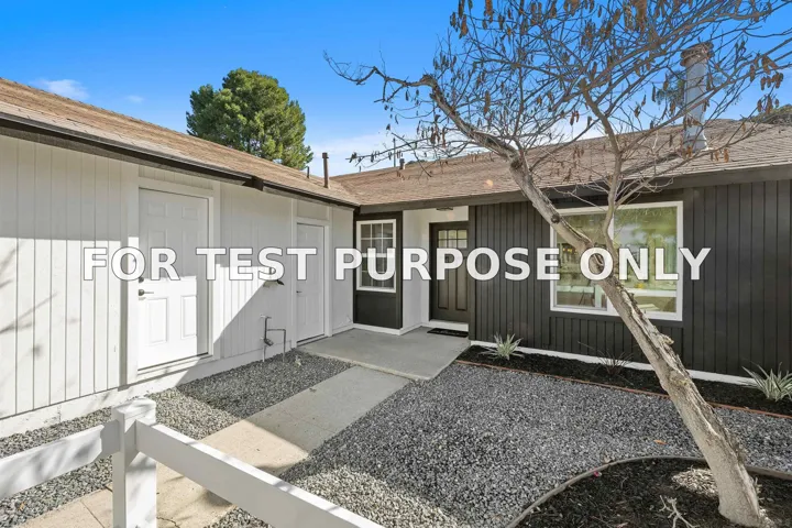 Demo/Test Data 8603 Cordial Road, El Cajon, Ca 92021