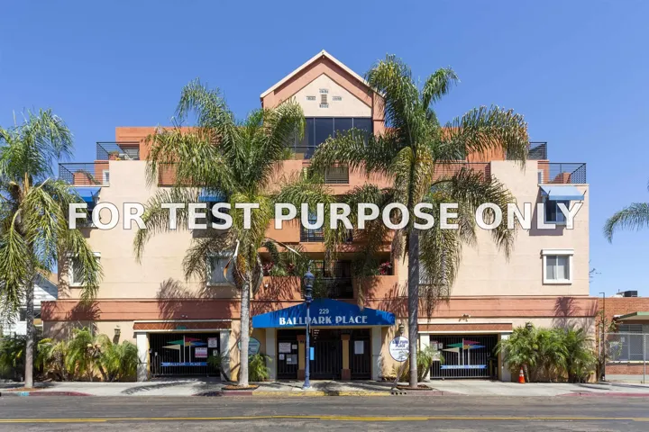 Demo/Test Data 229 16th Unit 105, San Diego, Ca 92101