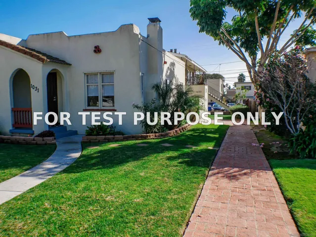 Demo/Test Data 1027-33 Wilbur Ave, San Diego, Ca 92109