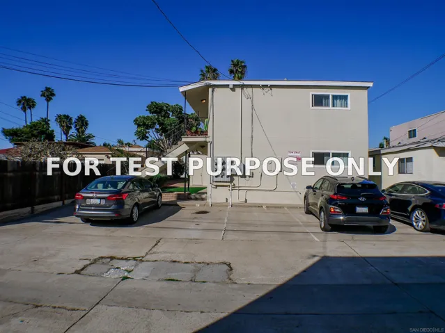 Demo/Test Data 1027-33 Wilbur Ave, San Diego, Ca 92109