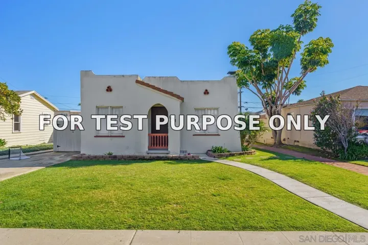 Demo/Test Data 1027-33 Wilbur Ave, San Diego, Ca 92109