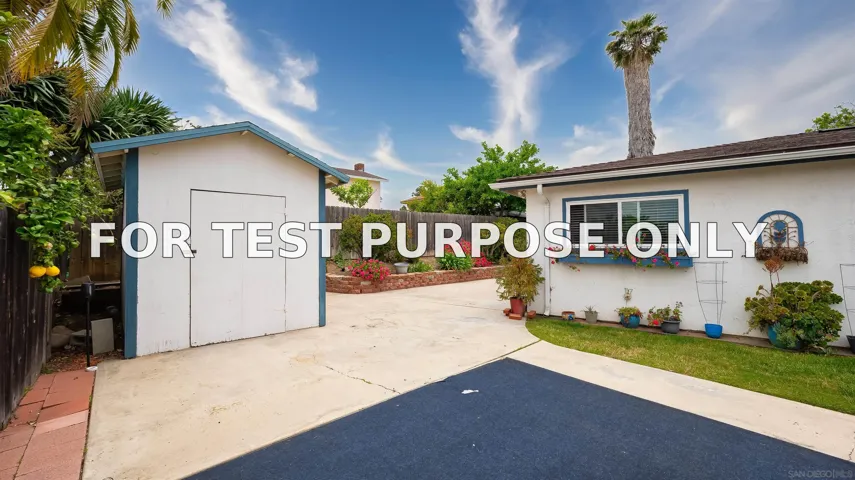Demo/Test Data 5676 Chateau Dr, San Diego, Ca 92117