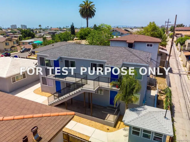 Demo/Test Data 3966 Teak Street, San Diego, Ca 92113