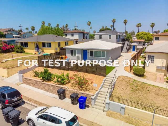 Demo/Test Data 3966 Teak Street, San Diego, Ca 92113