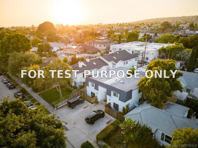Demo/Test Data 1746 Oliver Avenue, San Diego, Ca 92109