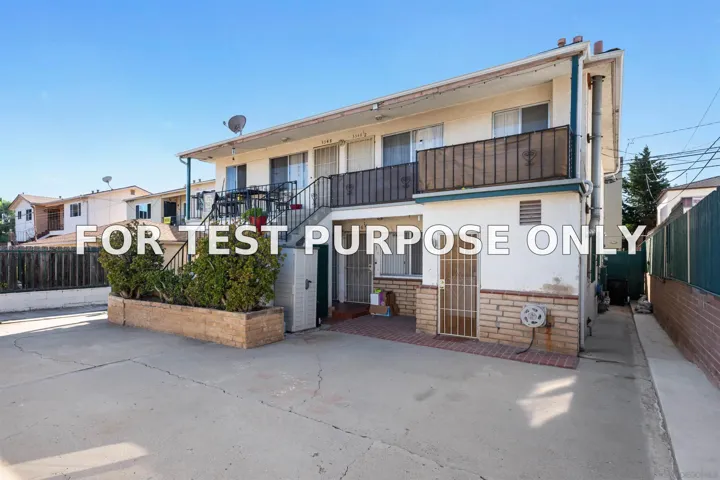 Demo/Test Data 3344-3348.5 32nd St, San Diego, Ca 92104