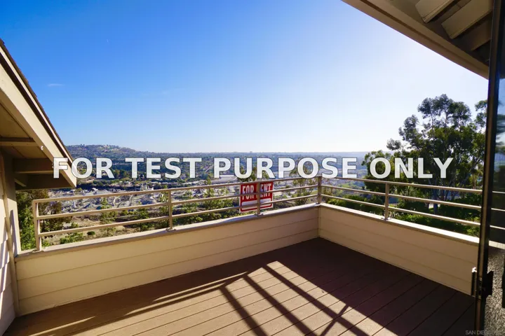 Demo/Test Data 11577 Madera Rosa Way, San Diego, Ca 92124