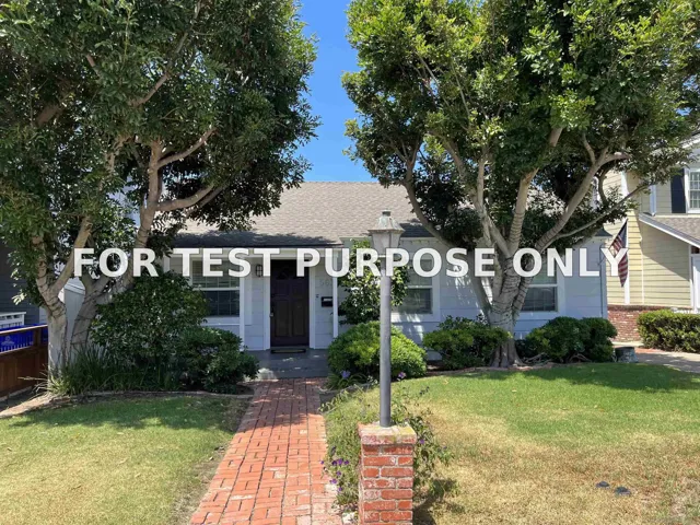 Demo/Test Data 5634 Waverly Ave, La Jolla, Ca 92037