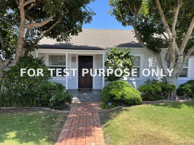 Demo/Test Data 5634 Waverly Ave, La Jolla, Ca 92037
