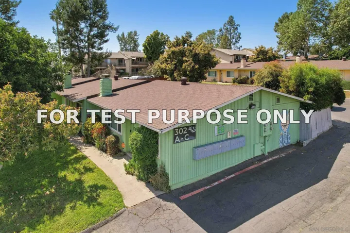 Demo/Test Data 302 E Fallbrook St, Fallbrook, Ca 92028