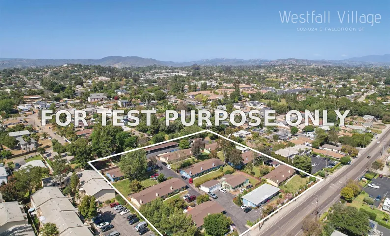 Demo/Test Data 302 E Fallbrook St, Fallbrook, Ca 92028