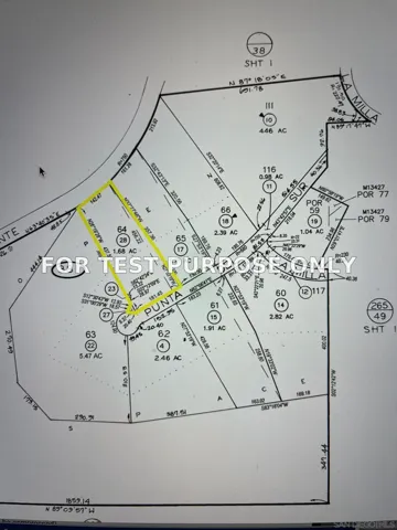 Demo/Test Data 17816 Punta Del Sur Unit 64, Rancho Santa Fe, Ca 92067