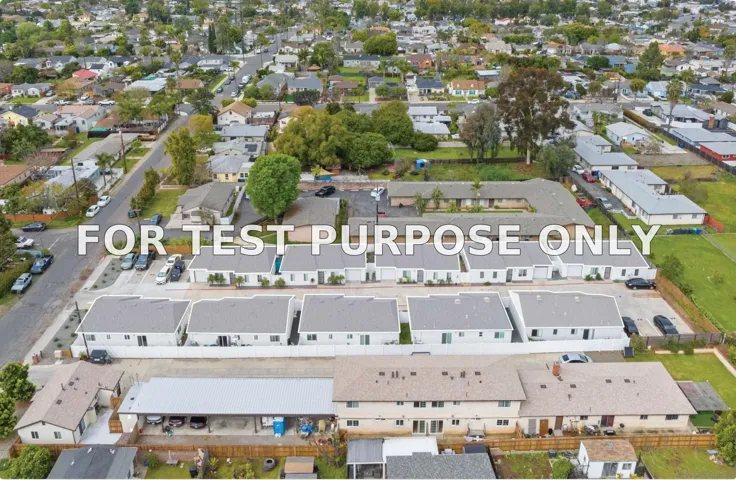 Demo/Test Data 6752-6770 Solita Avenue, San Diego, Ca 92115