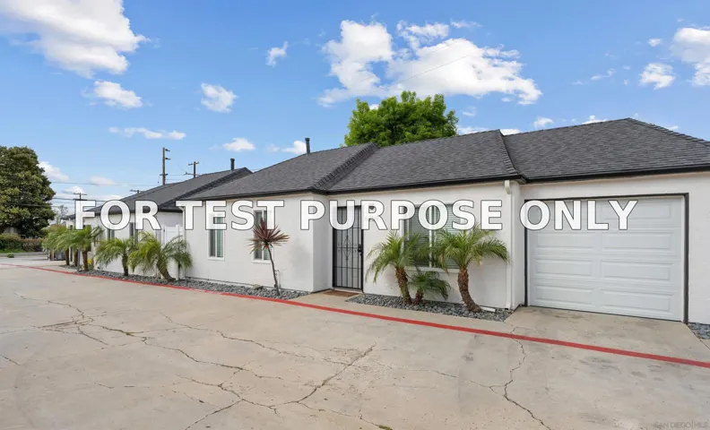 Demo/Test Data 6752-6770 Solita Avenue, San Diego, Ca 92115