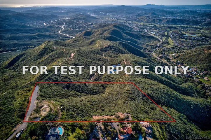 Demo/Test Data 13710 Calle Del Sol Unit 0, Jamul, Ca 91935
