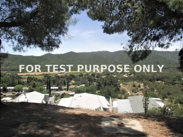 Demo/Test Data 35109 Highway 79 Unit Spc #102 / Unit #101, Warner Springs, Ca 92086