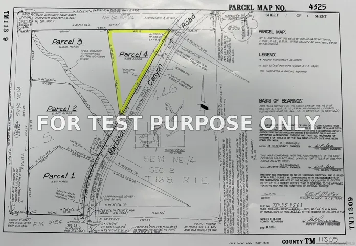 Demo/Test Data 1186 Harbison Canyon Road Southwest Unit 4, El Cajon, Ca 92019
