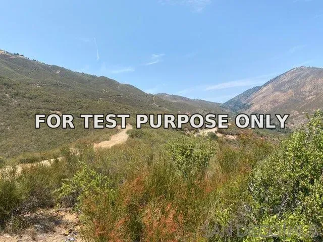 Demo/Test Data 0 Highway 78 Unit 5, Julian, Ca 92036