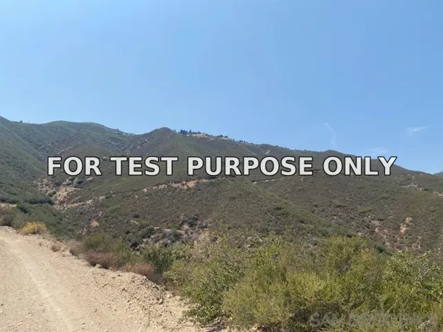 Demo/Test Data 0 Highway 78 Unit 5, Julian, Ca 92036