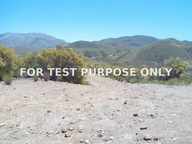 Demo/Test Data 0 Highway 78 Unit 5, Julian, Ca 92036