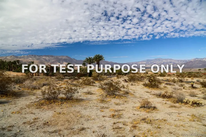 Demo/Test Data Tinaja Lane Unit 12, Borrego Springs, Ca 92004