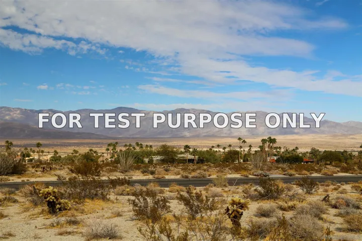Demo/Test Data Tinaja Lane Unit 12, Borrego Springs, Ca 92004