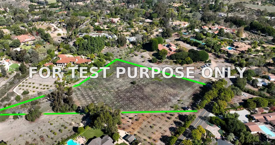 Demo/Test Data 17650 Los Morros Unit Pm11524 Par 2, Rancho Santa Fe, Ca 92067